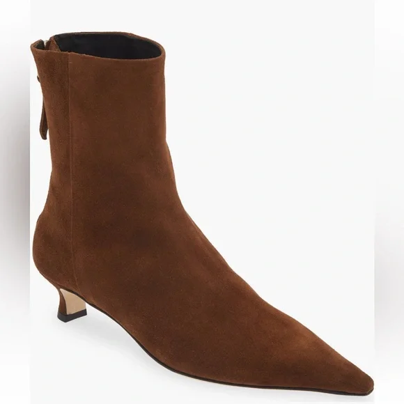 Aeyde Zoe Kitten Heel Boots, 38, Brown - Picture 10 of 16
